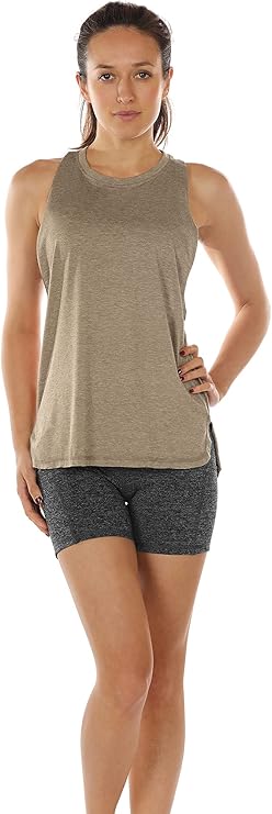 icyzone Camiseta Deportiva de Tirantes para Mujer – Pack de 3