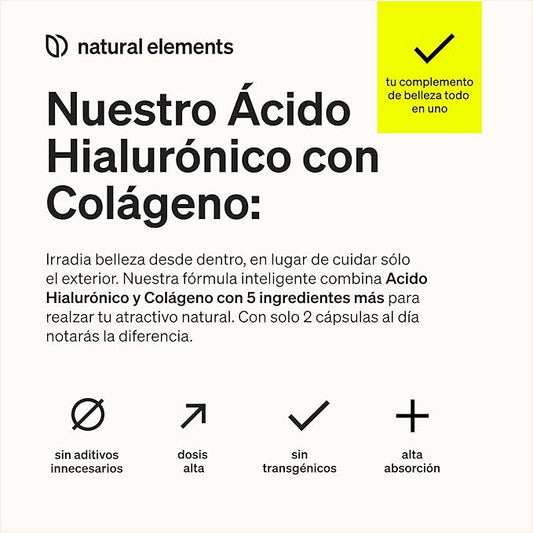 Colágeno + Ácido Hialurónico Natural Elements