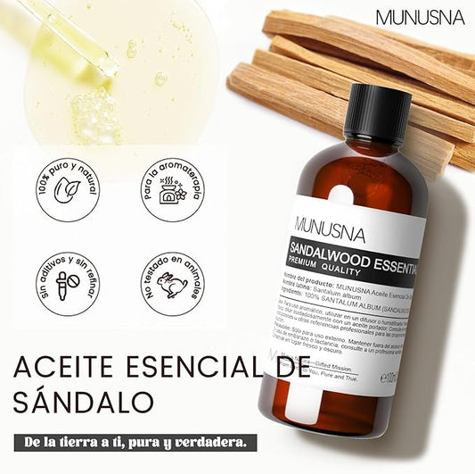 Aceite Esencial de Sándalo 100% Puro