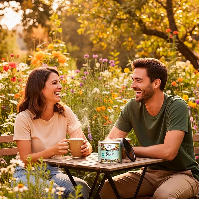 Infusión Digestiva de Manzanilla, Anís Verde, Menta Poleo, Romero, Pétalos de Rosa y Regaliz