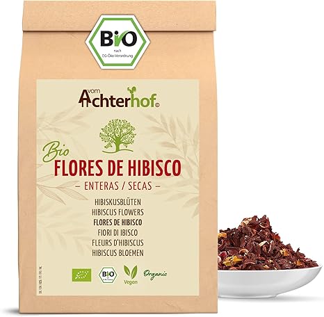 Flores de Hibisco Orgánicas Enteras Secas