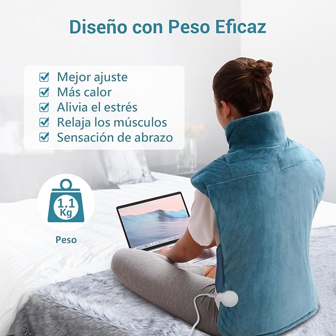 Almohadilla Térmica Ponderada para Espalda