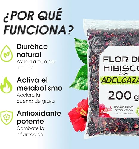 Flor de Jamaica – Hibisco Natural para Adelgazar