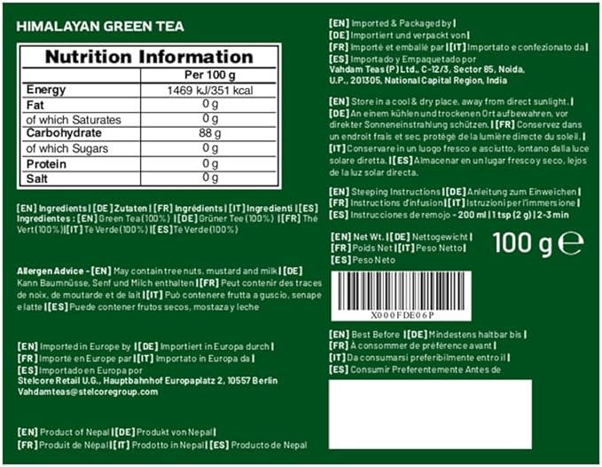 Té Verde del Himalaya (100g)