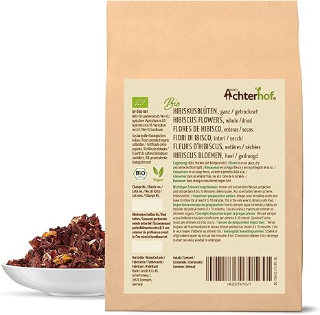 Flores de Hibisco Orgánicas Enteras Secas