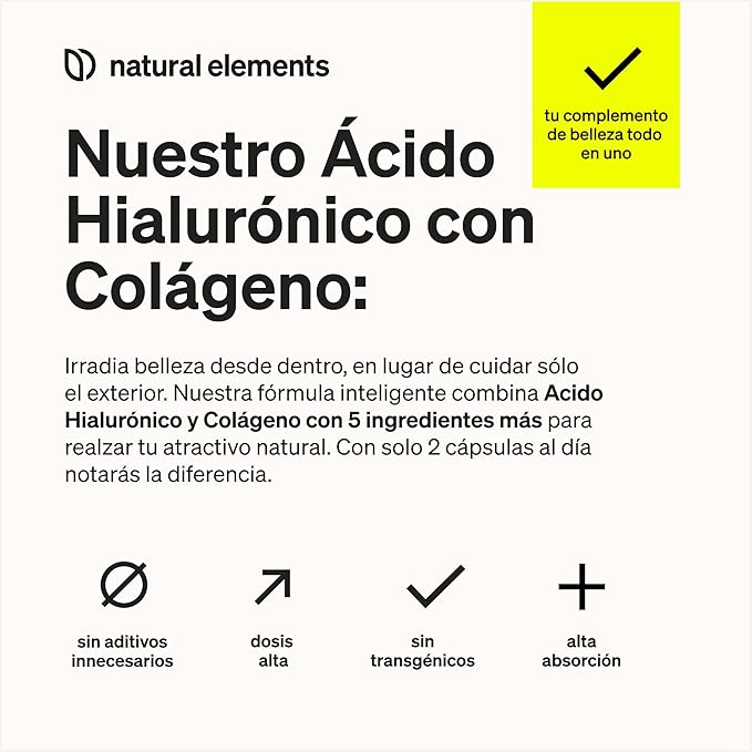 Colágeno + Ácido Hialurónico Natural Elements