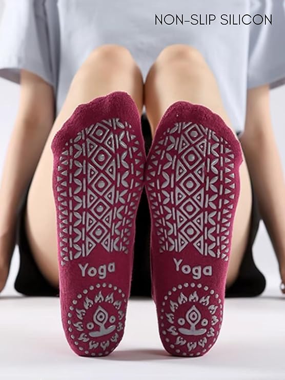 MAGIC SELECT - Calcetines de Yoga Antideslizantes (Pack de 3)