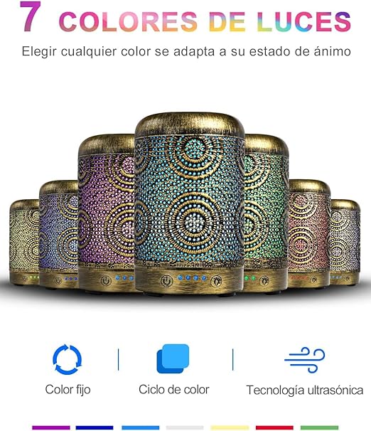 Difusor y Humidificador de Aceites Esenciales