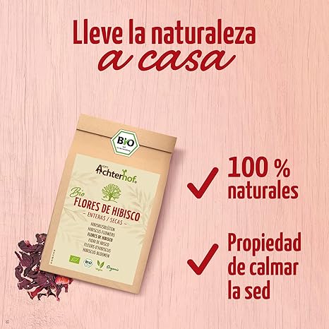 Flores de Hibisco Orgánicas Enteras Secas