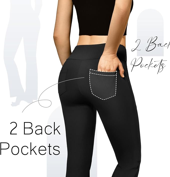 SINOPHANT Pantalones de Yoga Acampanados para Mujer