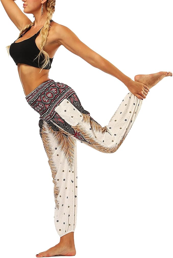 Nuofengkudu Pantalones Hippies Tailandeses para Mujer