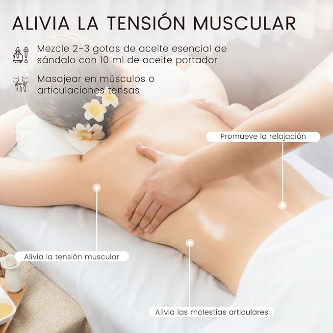 Aceite Esencial de Sándalo 100% Puro